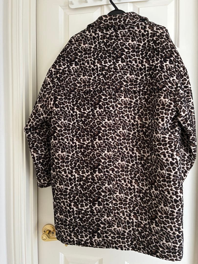 SLOBE iENA レオパード柄チェスターコート