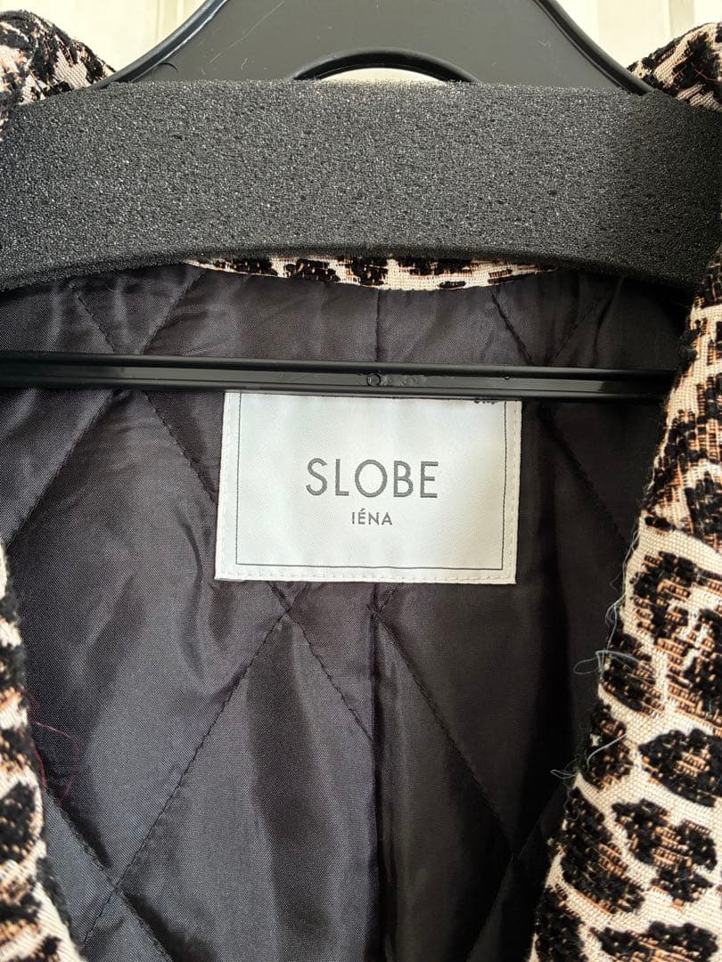SLOBE iENA レオパード柄チェスターコート