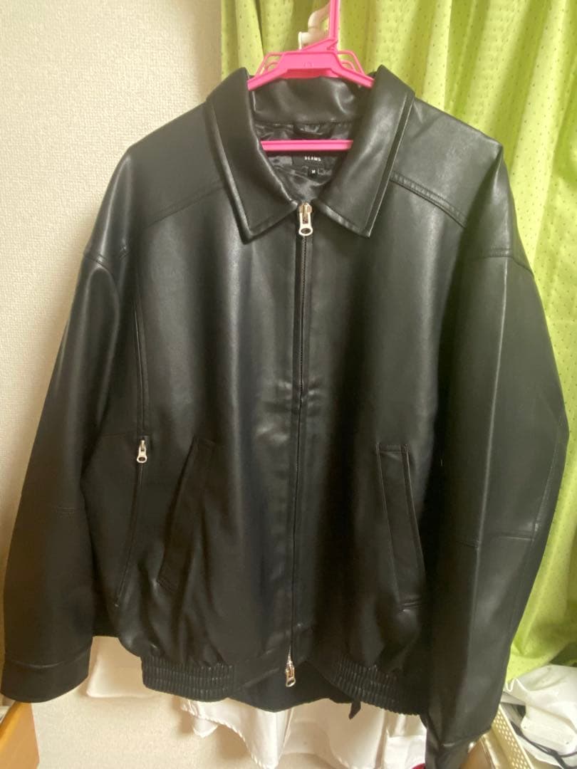 25aw BEAMS ビームス　レザーブルゾン　レザージャケットMサイズ
