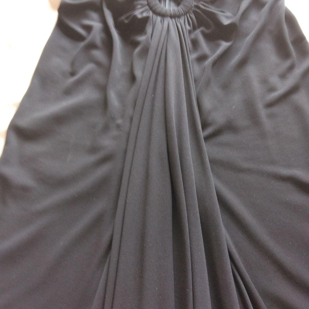 い*ご様 エルメス☆フロントドレープ☆フレアスカートブラック