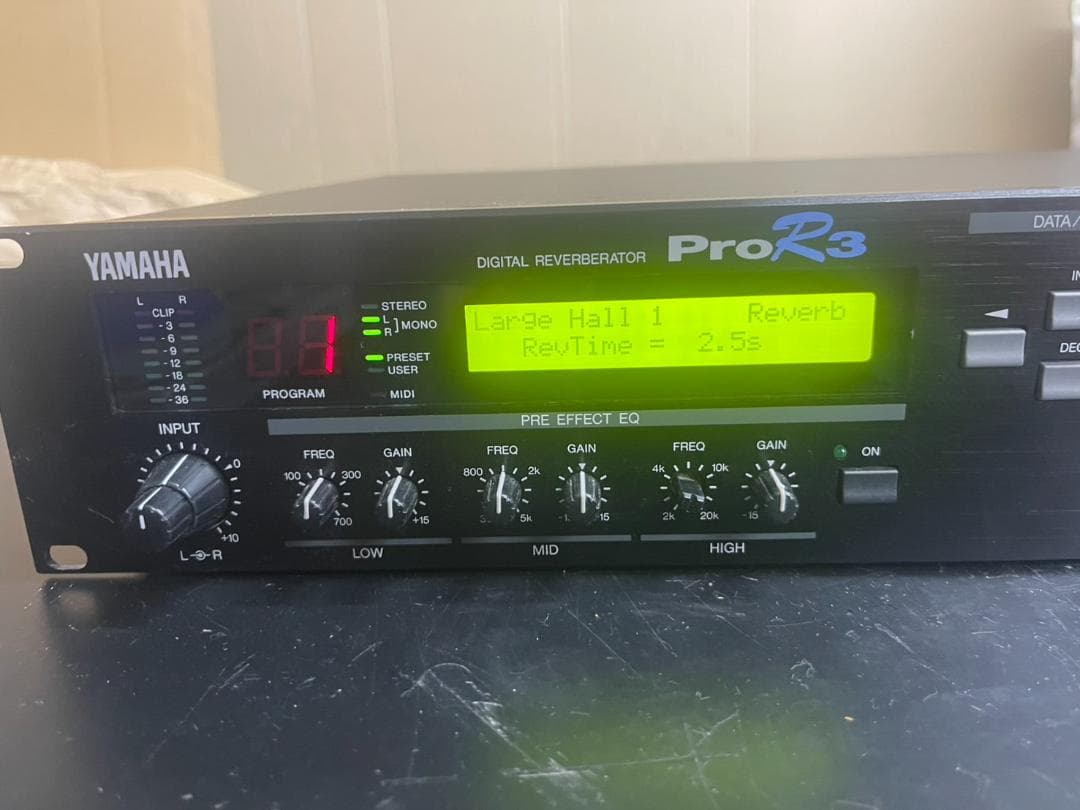 YAMAHA ProR3 デジタルリバーブ 通電・動作確認済み 初期化済み