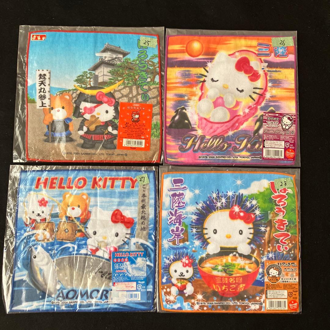 HELLO KITTY プチタオル ご当地タオル ハンカチ 60枚 条件バラ可能