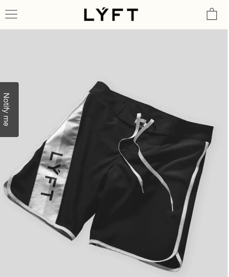 新品 LYFT リフト ボードショーツ　フィジーク トレーニングステージショーツ