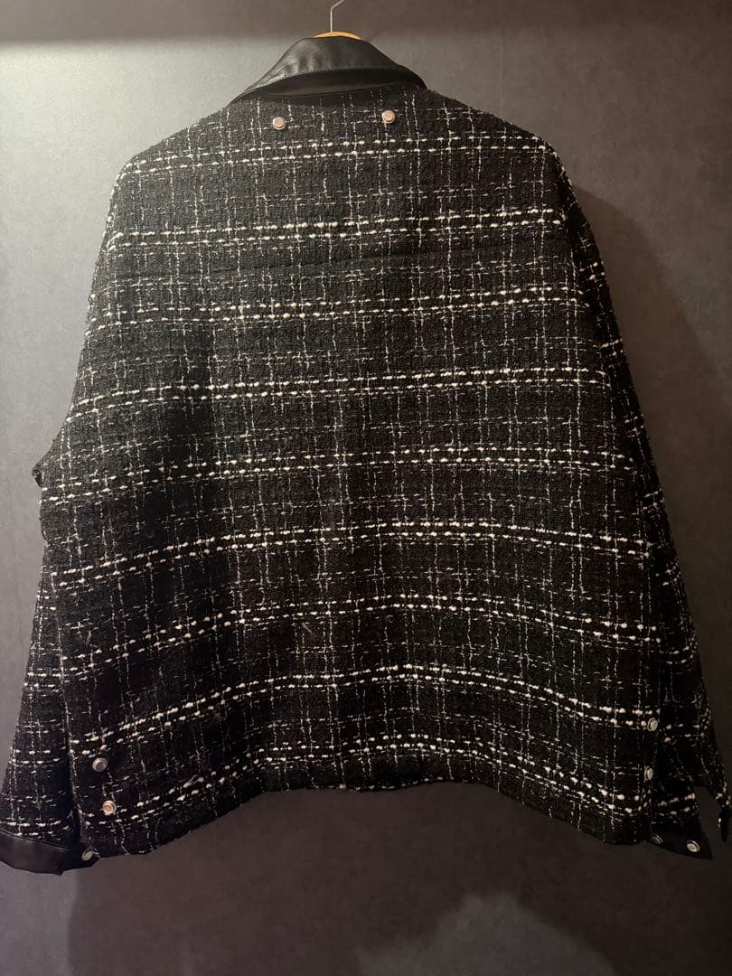 メニーバックルベルトツイードブルゾン