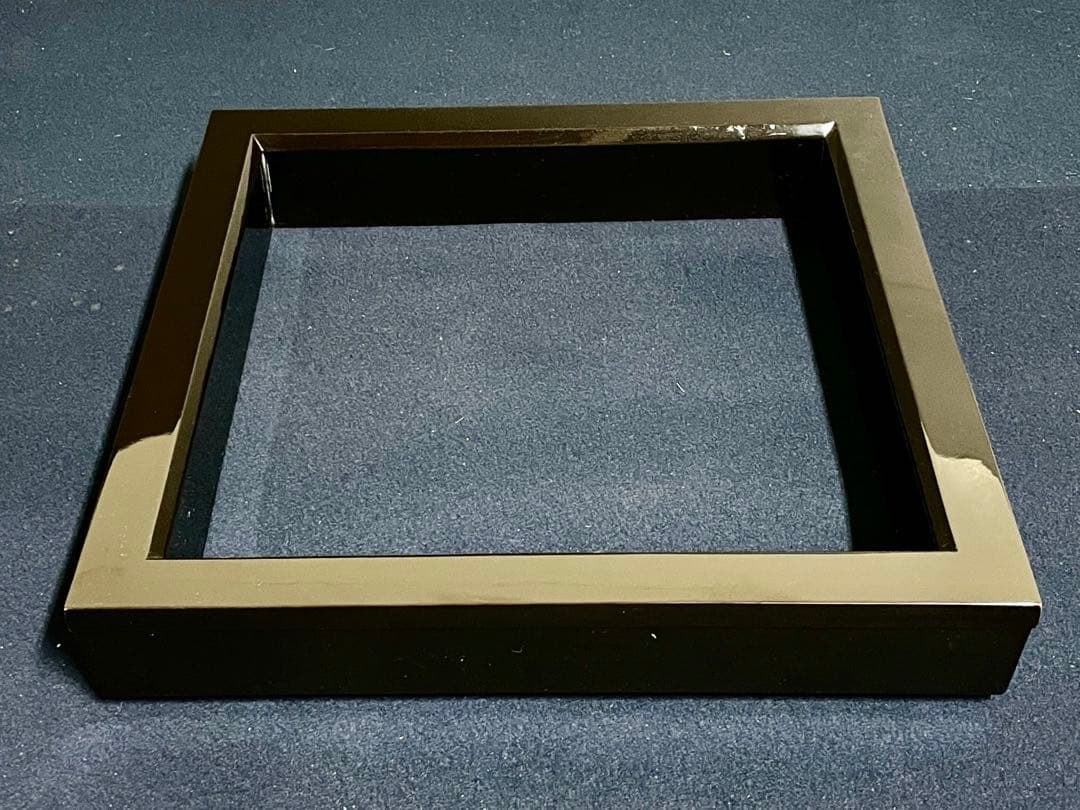 【未使用 美品】「祖」 輪島塗 真塗 炉縁 共箱 茶道具 （1029い1）