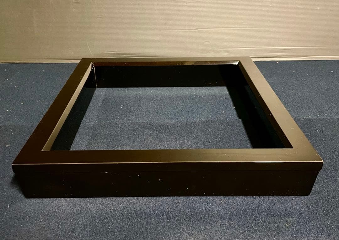 【未使用 美品】「祖」 輪島塗 真塗 炉縁 共箱 茶道具 （1029い1）