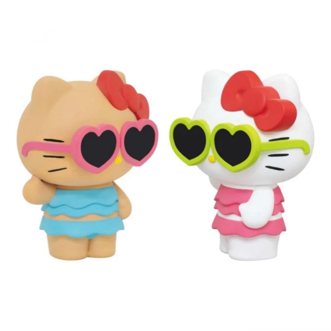 サンリオ　日焼けキティ　おおきなソフビ　マスコット　全2種　ソフビ