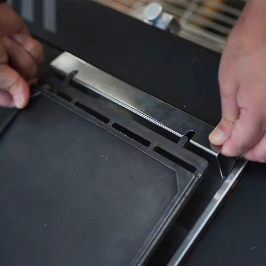 フラットバーナー専用鉄板 極厚 グリル Peak 収納袋付き