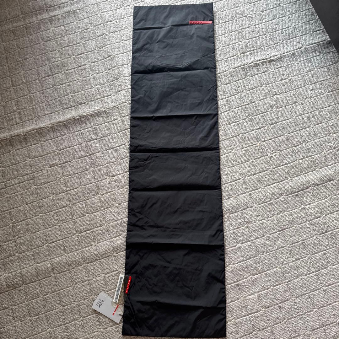 PRADA ブラック レッグウォーマー ナイロンマフラー