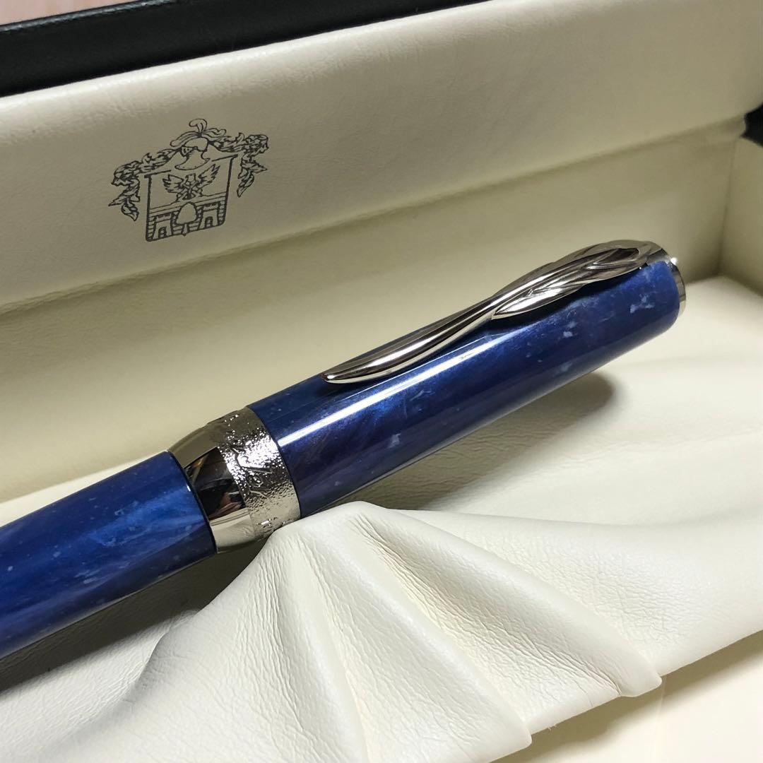 ☆廃番 新品未使用 ピナイダー ジェムストーン ボールペン ラピスブルー☆