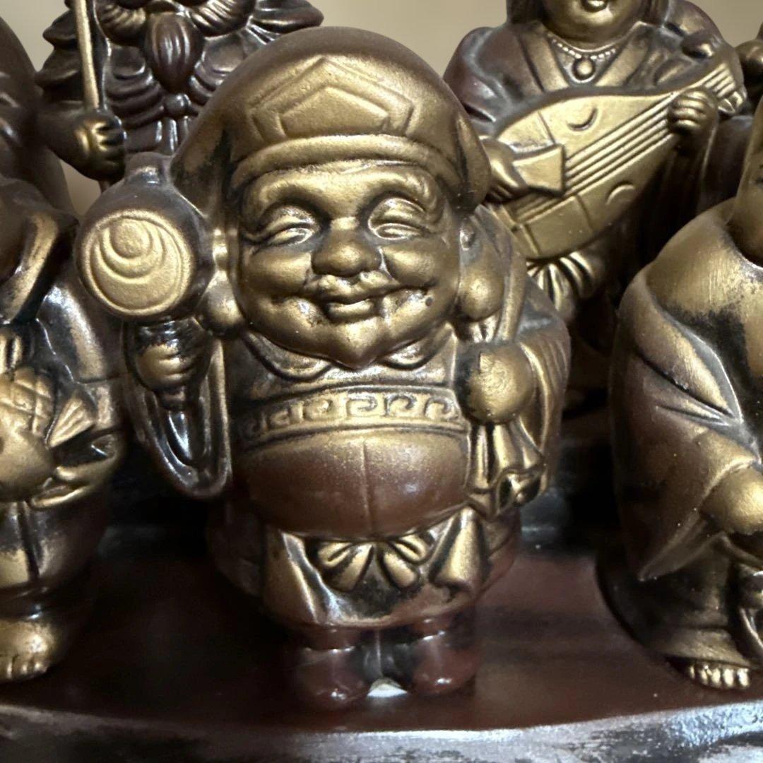 ★七福神の置物★高さ47cm 幅33cm☆縁起物☆ 商売繁盛・家内安全