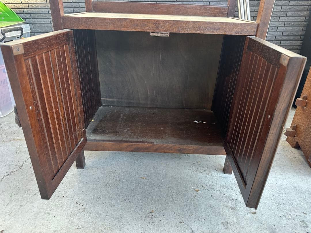 オールドカリモク 電話台 インテリア 昭和レトロ アンティーク　引き取り限定
