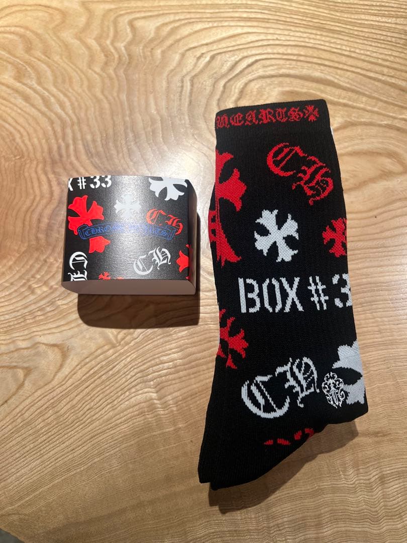 クロムハーツ STENCIL Socks ソックス 3足セット