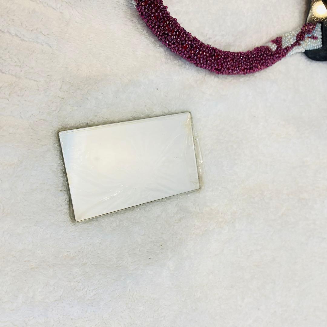 ビーズバック　むらさき　パープル　和装　着物