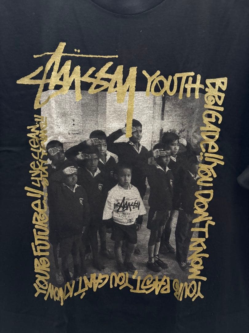 STUSSY TRIBE EXCLUSIVE ゴールド会員限定フォトTシャツ/L