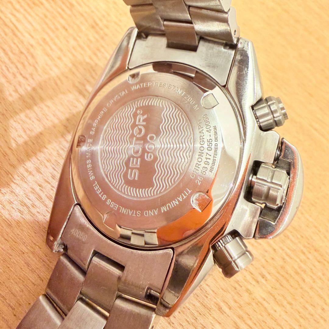 SECTOR 600 クロノグラ チタン 腕時計 セクター Titan