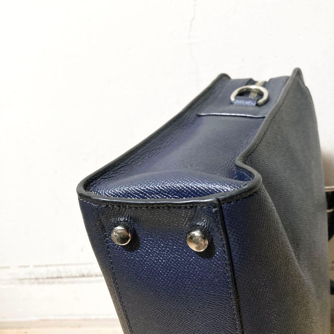 上美品 COACH コーチ レザー メンズ ビジネスバッグ ブリーフケース