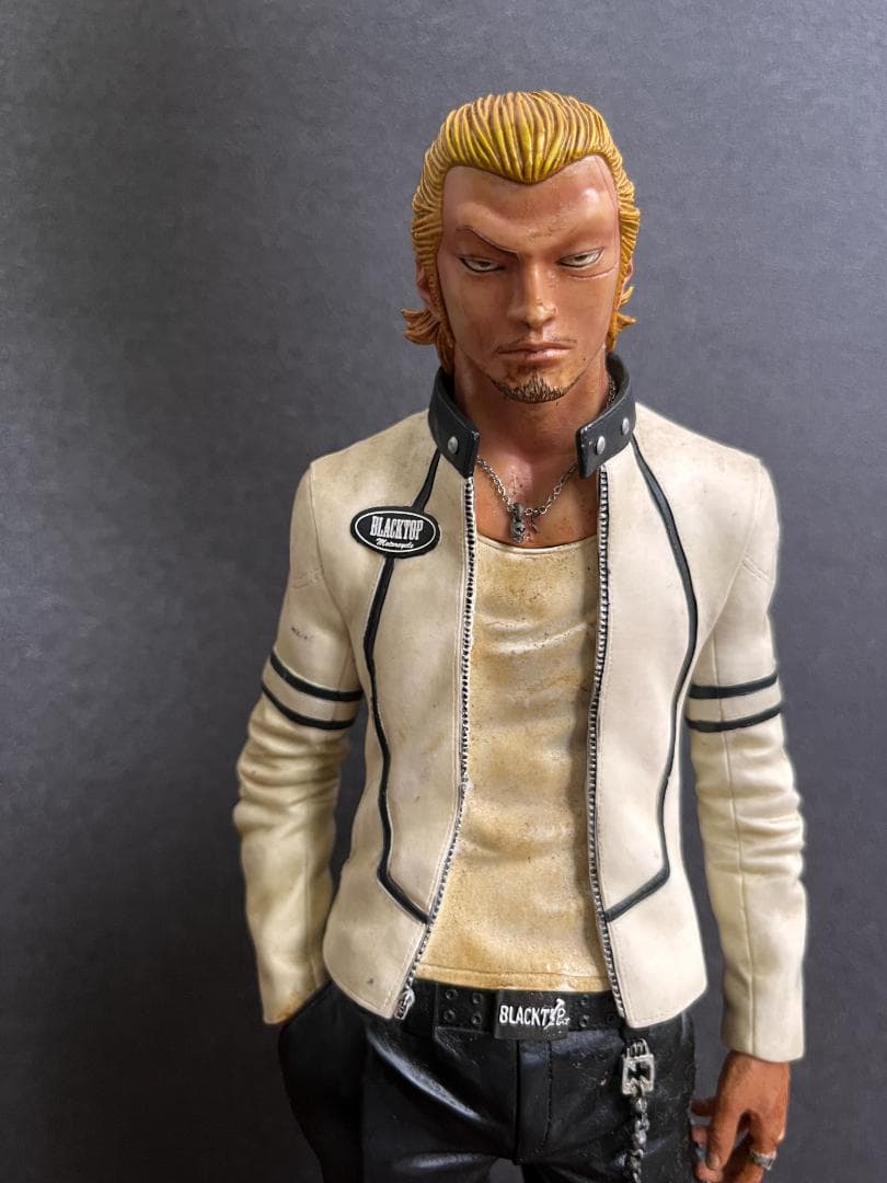 CROWS×WORST 高橋ヒロシサイン入り複製原画 河内鉄生 フィギュアバイク