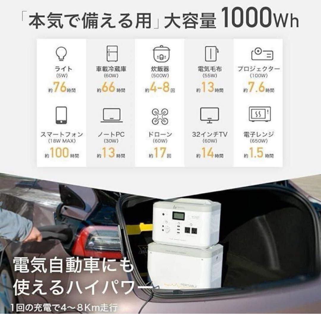 AlphaESS ポータブル電源 MINI SMILE MS1000 入手困難品