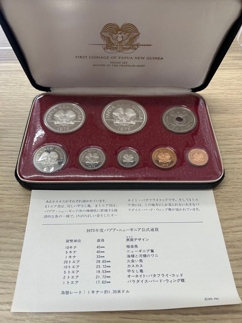 『希少品』1975年 パプアニューギニア 初代セット