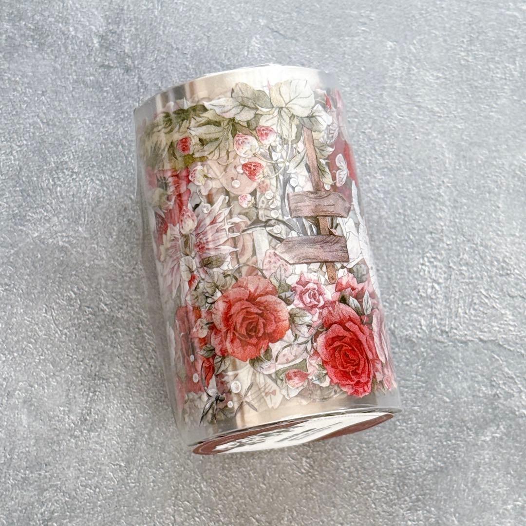 Hoshi奶芙《林莓花眠》海外マスキングテープ　マステ 【2676】