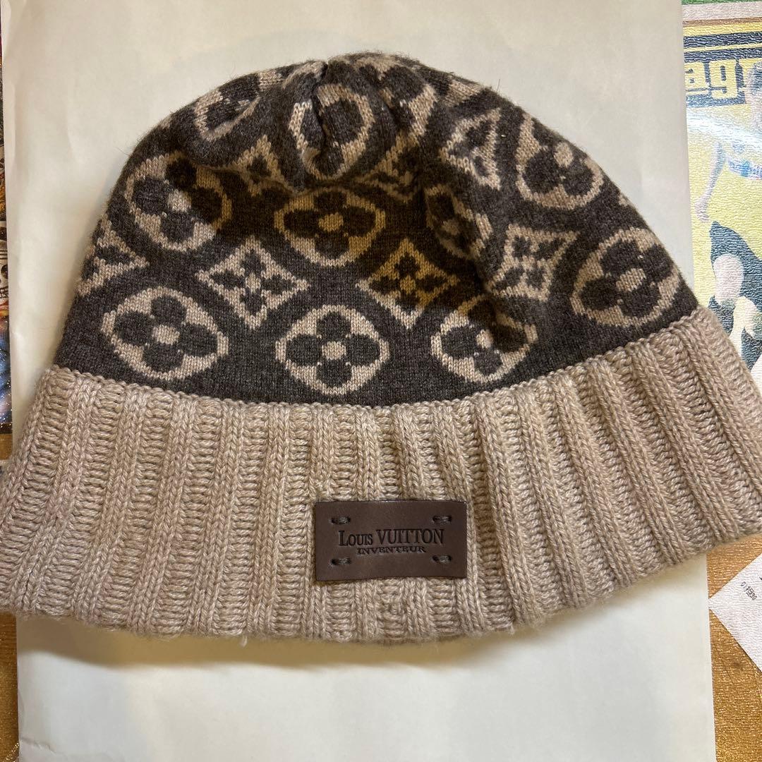 ルイヴィトン LouisVuitton ニット帽 カシミヤ レディース