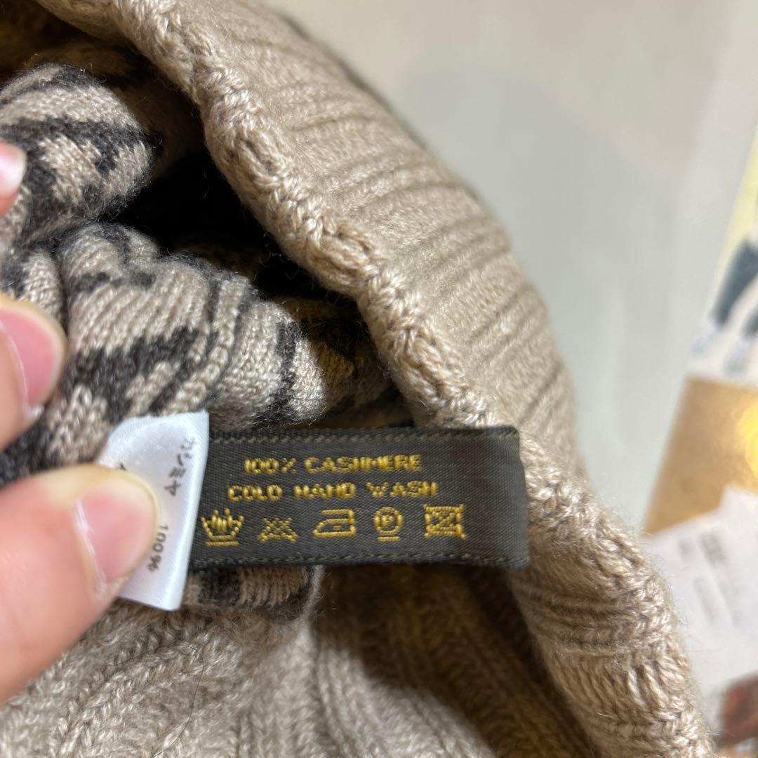 ルイヴィトン LouisVuitton ニット帽 カシミヤ レディース