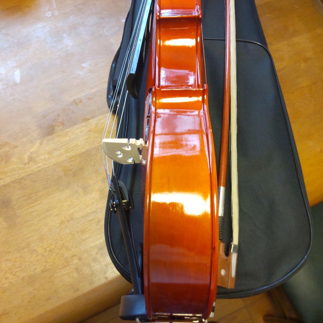 新品！格安！オレンジ色のバイオリン 本体 4/4フルサイズ