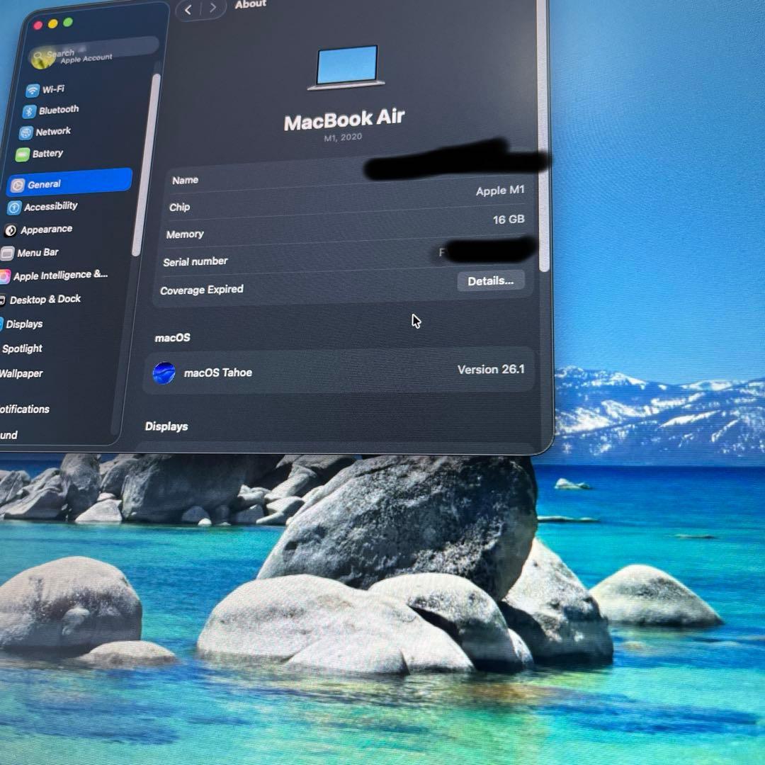 MacBook Air M1 16GB本体 バッテリー97%