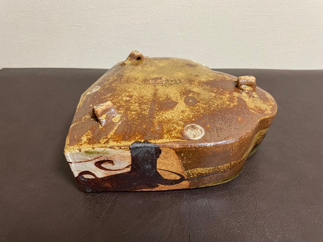 高内秀剛　鉄絵織部鉢　共箱　茶道具