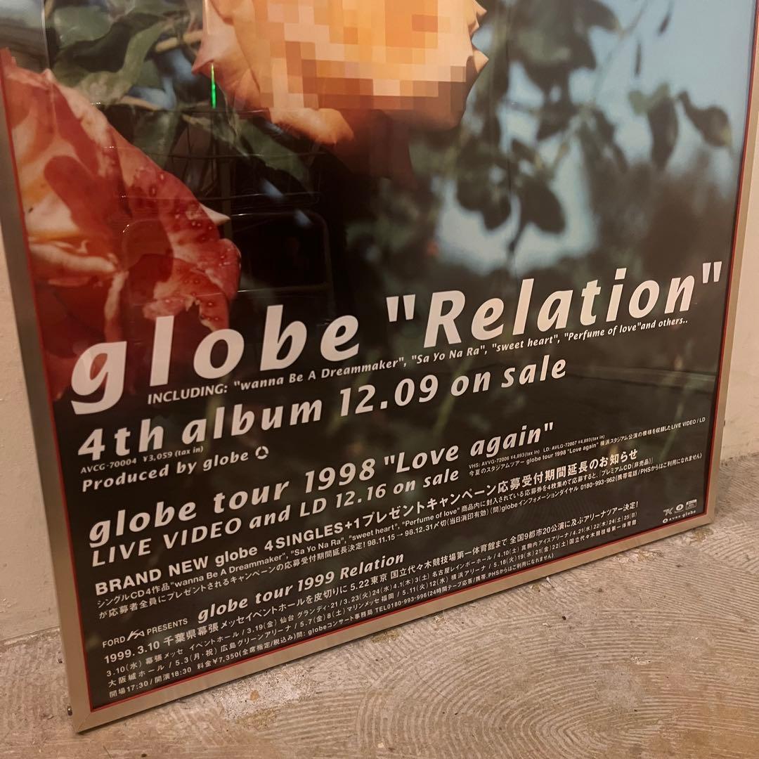 globe \"Relation\" B2ポスター※フレーム付き 希少 販促 レア