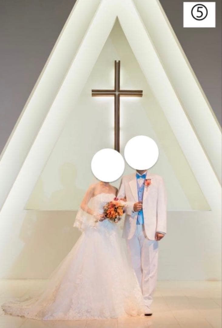 【期間限定値下げ】チュノアウェディング　ウェディングドレス（6点セット）