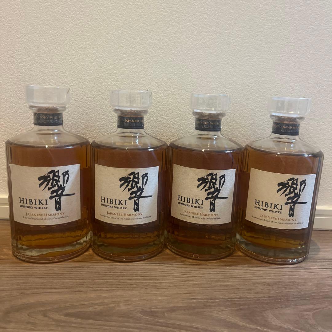 響　Hibiki ウイスキー 4本セット 箱入り　未開栓