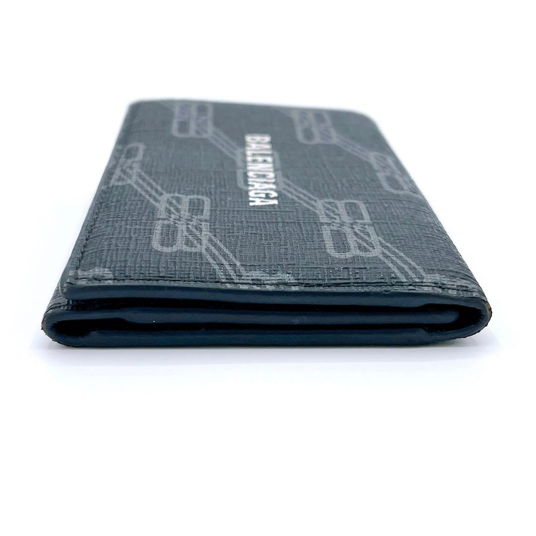 バレンシアガ 640537 レザー ロゴ 6連 キーケース