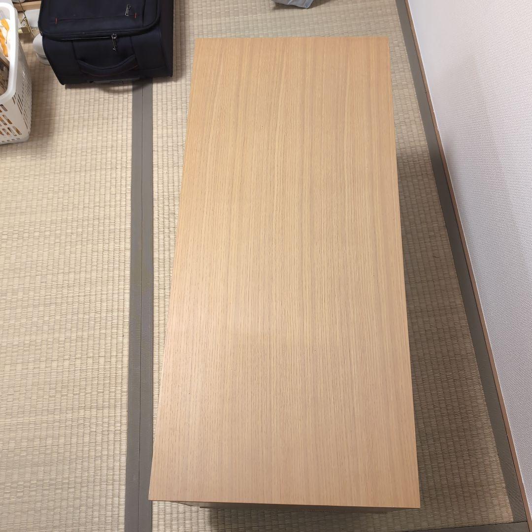 無印良品 オーク材テレビ台 テレビボード ガラス扉付き幅90cm