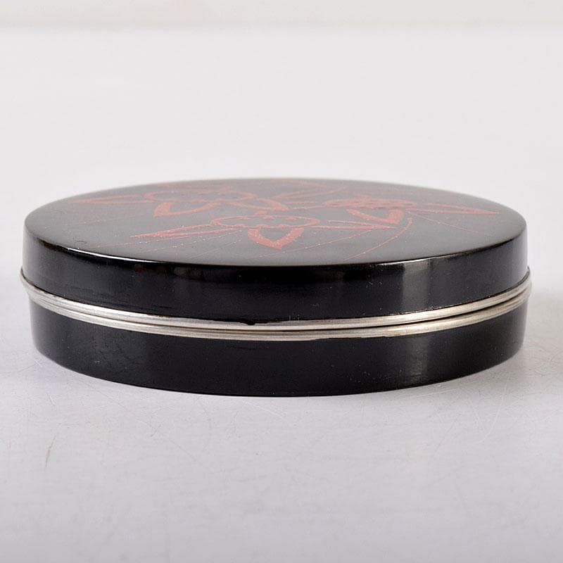 茶道具　北村葵春作　吉野絵　香合　共箱　V　8141