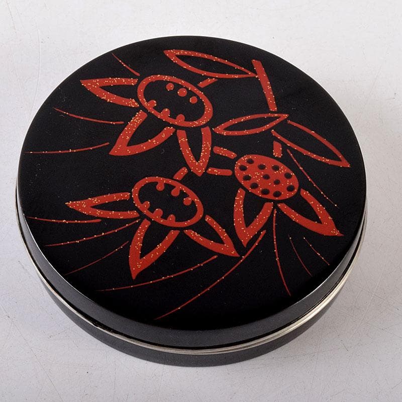 茶道具　北村葵春作　吉野絵　香合　共箱　V　8141