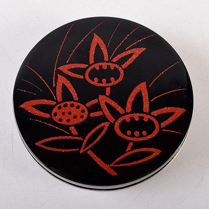 茶道具　北村葵春作　吉野絵　香合　共箱　V　8141