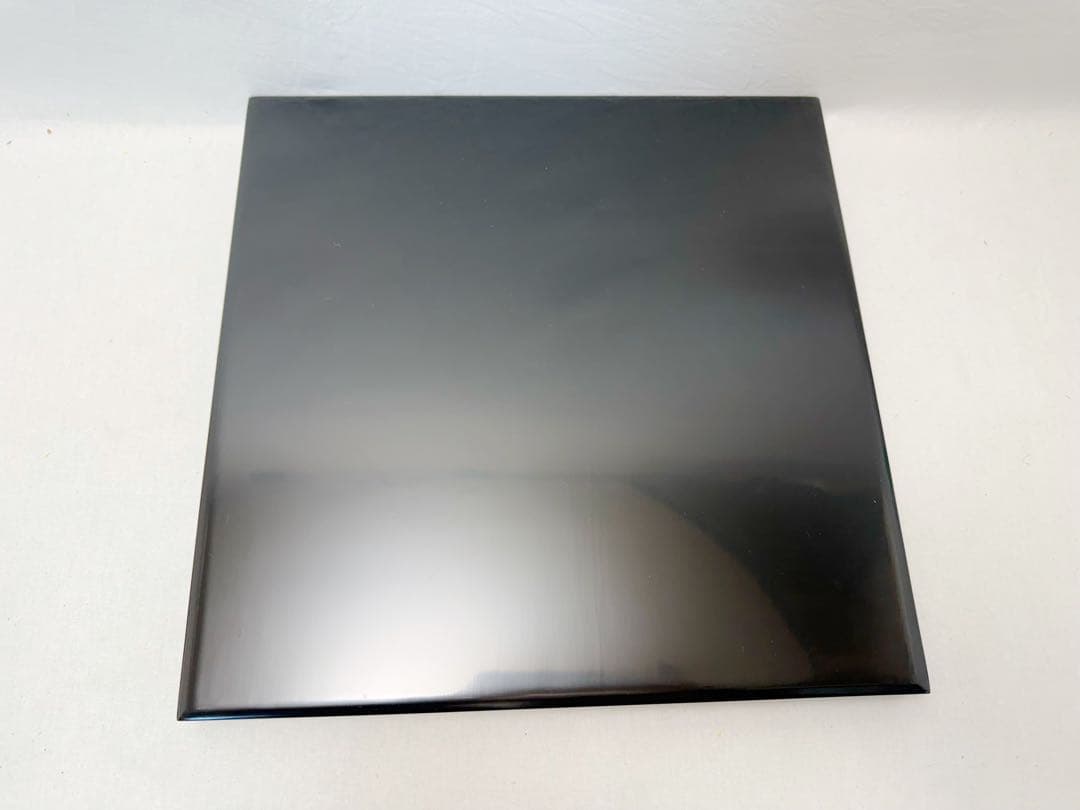 ほぼ未使用 懐石道具 木製黒真塗 会席膳 四方膳 3客揃 平膳