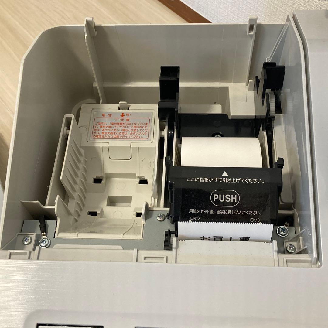 SHARP 電子レジスター XE-A207WーW 動作確認済／鍵付き／印字OK