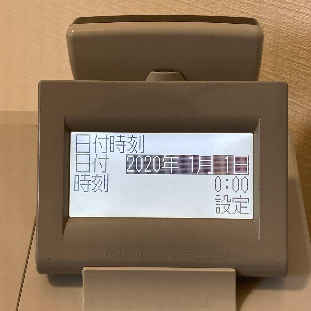 SHARP 電子レジスター XE-A207WーW 動作確認済／鍵付き／印字OK