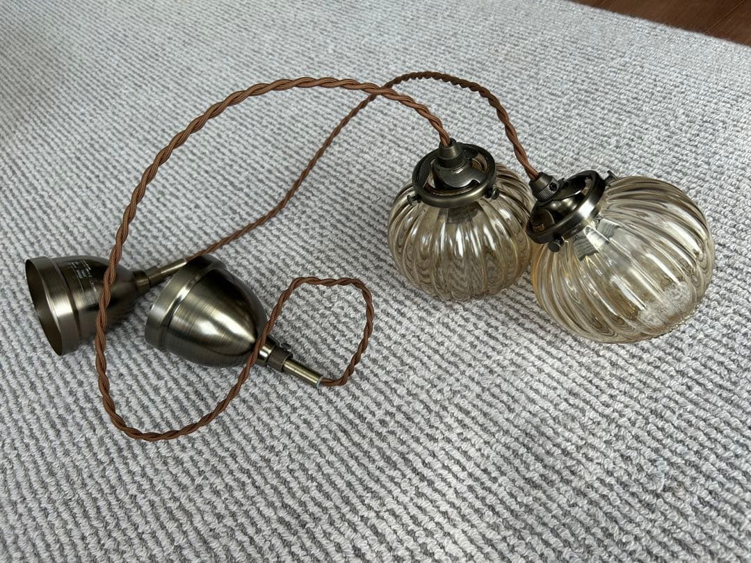 インターフォルム Lipri ゴールドボール型ペンダントライト