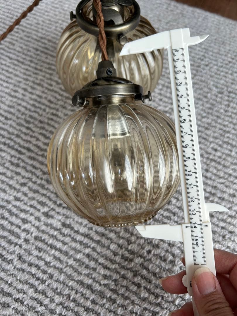 インターフォルム Lipri ゴールドボール型ペンダントライト