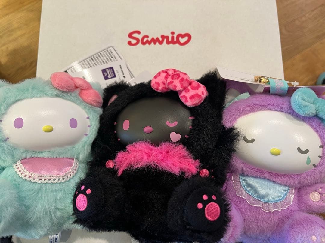 サンリオ ファインフェイス マスコット ぬいぐるみキーホルダー　3点セット