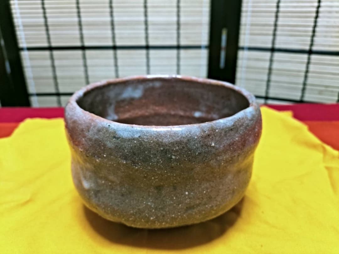 赤楽茶碗 共布 共箱付き 茶道具 ❤️