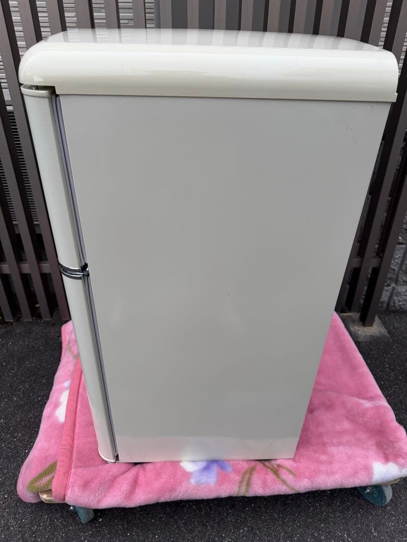 アンティーク ビンテージ レトロ調 2021年製 2ドア冷蔵庫 ミニ小型セカンド