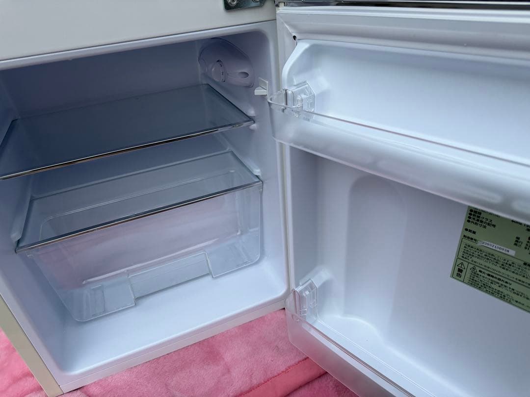 アンティーク ビンテージ レトロ調 2021年製 2ドア冷蔵庫 ミニ小型セカンド