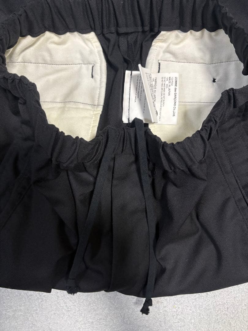 【美品】AD2016 コムデギャルソン ウールギャバ ボタン付サルエルパンツ S