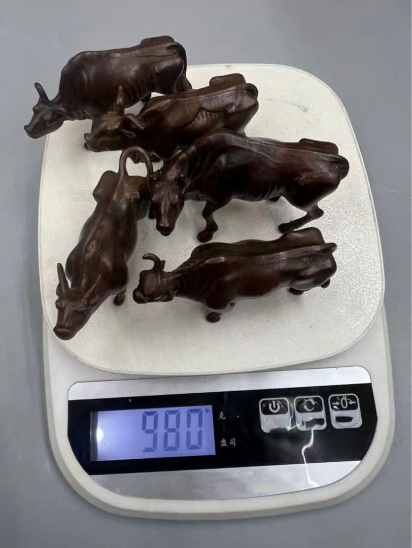 五福銅牛 開運 風水 招財 置物 銅製品 工芸品