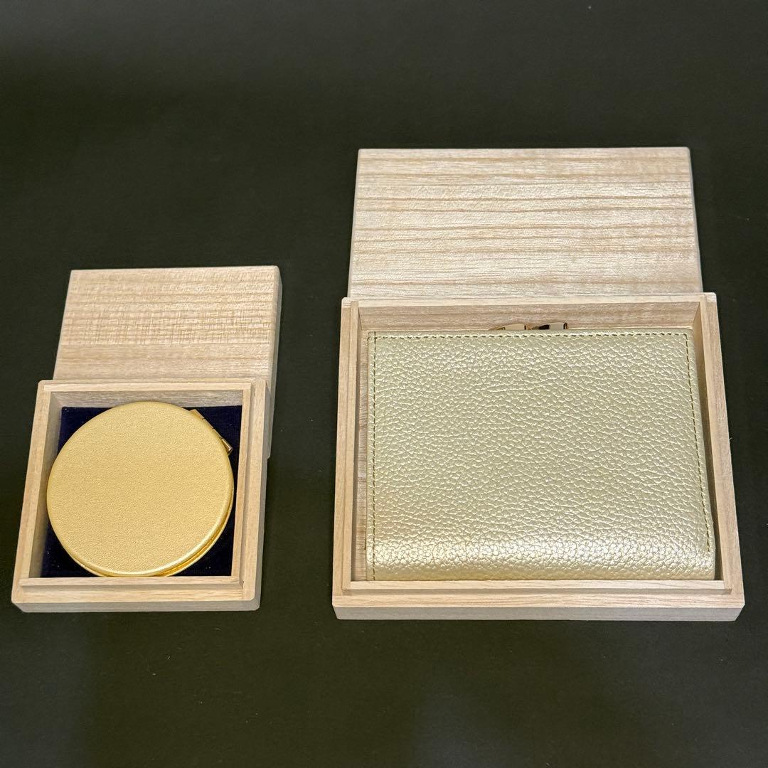 皇居 がま口財布コンパクトミラー2点セット　　「24時間以内発送」